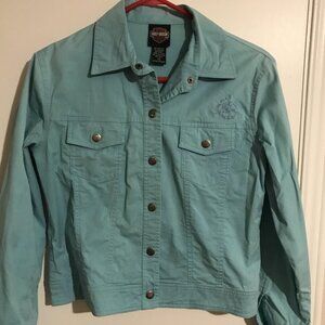 Turquoise Harley Davidson Jacket